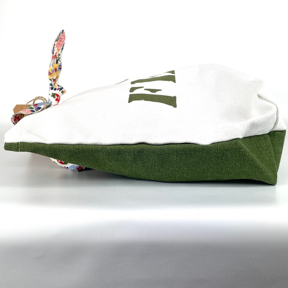 CLARINS Feed Ten Canvas Tote Bag Recycled
Floral Handle White Green - NWT - Picture 12 of 14